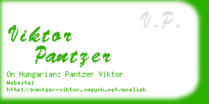 viktor pantzer business card